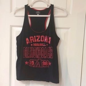 Arizona Diamondbacks tank, black & red, used/ great condition size XL